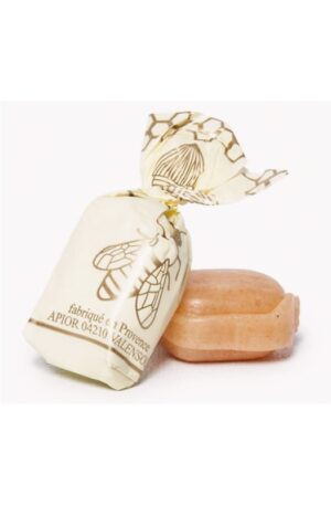 Bonbon papillotte caramel fourré miel